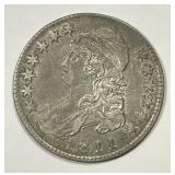 1811 Capped Bust Silver Half Very Fine VF