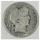 1896-O Barber Silver Half About Good AG