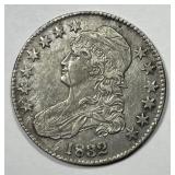 1832 Capped Bust Silver Half Very Fine VF details