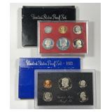 1981 & 1983 US Mint Proof Set Pair