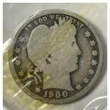 1900 Barber Silver Quarter Good G
