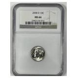 2008-D Roosevelt Dime NGC MS66