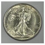 1943-S Walking Liberty Silver Half Uncirculated BU