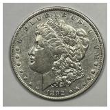 1892 Morgan Silver $1 Sharp Very Fine VF+