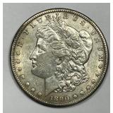 1890-S Morgan Silver $1 About Uncirculated details