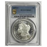 1879-S Morgan Silver $1 PCGS MS63