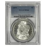 1879 Morgan Silver $1 PCGS MS64
