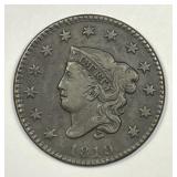 1819 Coronet Head Large Cent Very Fine VF