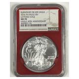2016-W Silver Eagle Burnished NGC MS70