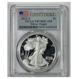2022-S Proof Silver American Eagle PCGS PR70 DCAM