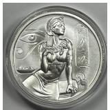 Egyptian Goddess 2 Ounce .999 Silver