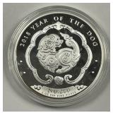 BHUTAN: 2018 Silver 1 Ounce Lunar Year of Dog