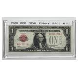 1928 $1 Red Seal US Note Legal Tender AU