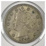 1907 Liberty Head V Nickel Extra Fine XF+