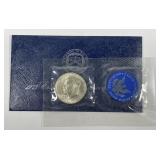 1973-S Silver Eisenhower $1 Blue IKE w/Error