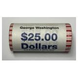 2007 George Washington Presidential $25 Bank Roll
