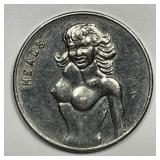 Vintage Heads & Tails Nudie Flip Coin