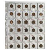 Mix of 30 Lincoln Cents Wheats & Memorial Proofs