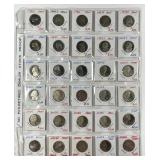 Mix of 30 Proof Jefferson Nickels 1980-s to 2000
