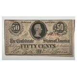 1863 Confederate 50 Cent Fractional Note