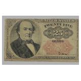 1874-6 25 Cent Fractional 5th Issue Good
