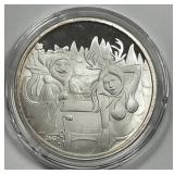 Dirty Santa & Nude Female 1 oz .999 Silver