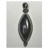 Labradorite Dual-Stone Sterling Silver Pendant