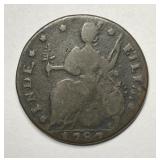 1787 Connecticut Colonial Bust Facing Left