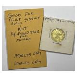 Adults Only Peep Show Token