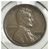 1924-D Lincoln Wheat Cent Very Fine VF