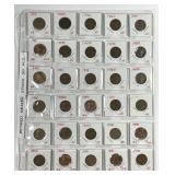 Mix of 30 Lincoln Wheat Cents 1936 - 1940