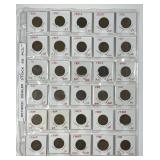Mix of 30 Lincoln Wheat Cents 1924 - 1936