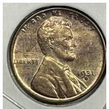 1931-D Lincoln Wheat Cent Uncirculated UNC