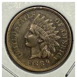 1889 Indian Head Cent Extra Fine XF