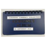 CANADA: Collection of 10 Different Currency Notes