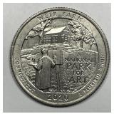 2020-W Weir Farm Washington Quarter AU