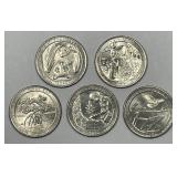 2020-W West Point Quarter Complete 5-Coin Set