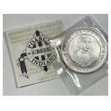 2005 Silver $1 Poarch Creek Indians 1 oz .999