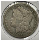 1884-S Morgan Silver $1 Fine F