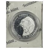 Scottsdale Mint Gorilla 1 oz Silver Round
