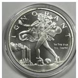 2017 Silver Shield "Ignorant". 1 Ounce 999 Silver