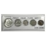 "First Year Issue" Type Set Cent to Half