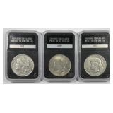 1921 1922 1923 Morgan & Peace Silver Dollar Trio