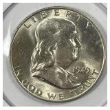 1949-D Franklin Silver Half Uncirculated BU