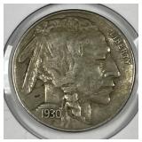1930-S Buffalo Nickel Extra Fine XF