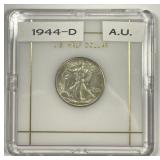 1944-D Walking Liberty Silver Half  CH AU