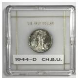 1944-D Walking Liberty Silver Half Uncirculated BU