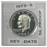 1973-S Eisenhower Silver Proof $1 Key Date PRF