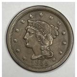 1855 Braided Hair Large Cent Upright 5