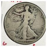 1919-D Walking Liberty Silver Half Very Good VG